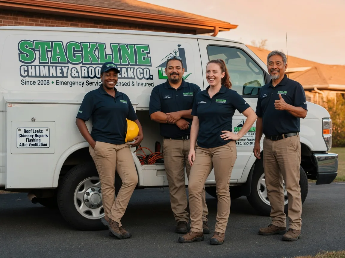 Chimney flashing repair company in Pocola, OK